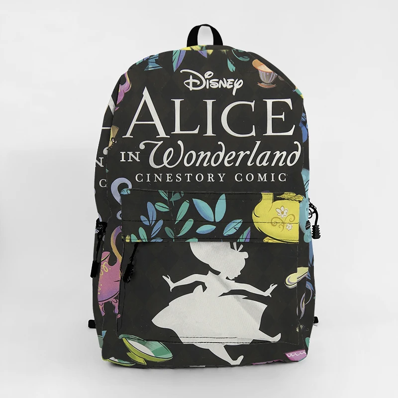 

Disney Alice in Wonderland M7731 Anime Backpack Rucksacks Cartoon Bag Travel Knapsack Gift