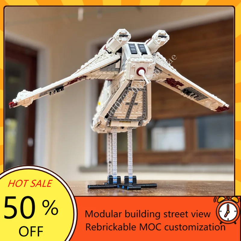 3022PCS MOC Custom Puzzle The Most Accurate Gunship Model DIY Assembled Aircraft Educational Children Birthday Toys Xmas Gifts