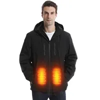 Stock Electric Heating Jacket Winter Outdoor Windproof and Warm 7.4V 5200mAh Rechargeable Battery Jacket