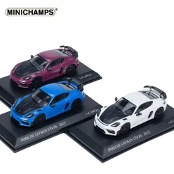 1:64 Porsche Cayman GT4 RS diecast alloy simulation model, children's collection of decorative toys, holiday gifts for friends.