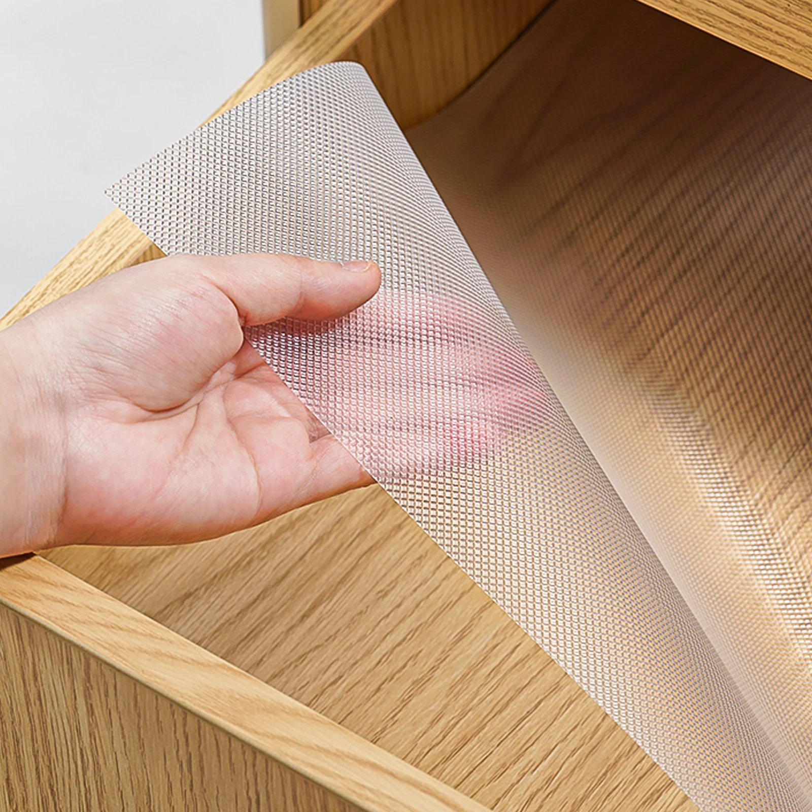 1 لفة المضادة للانزلاق وسادة مقاومة للرطوبة ورقة متعددة الوظائف مقاوم للماء درج بطانة سهلة التنظيف خزانة الرف بطانة للمنزل #6