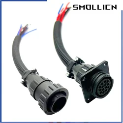 1 Set 14 Pin AMP Historical Password Connector 182655-1 182641-1 182649-1 Female Socket With Tail Clip And Cable 20cm