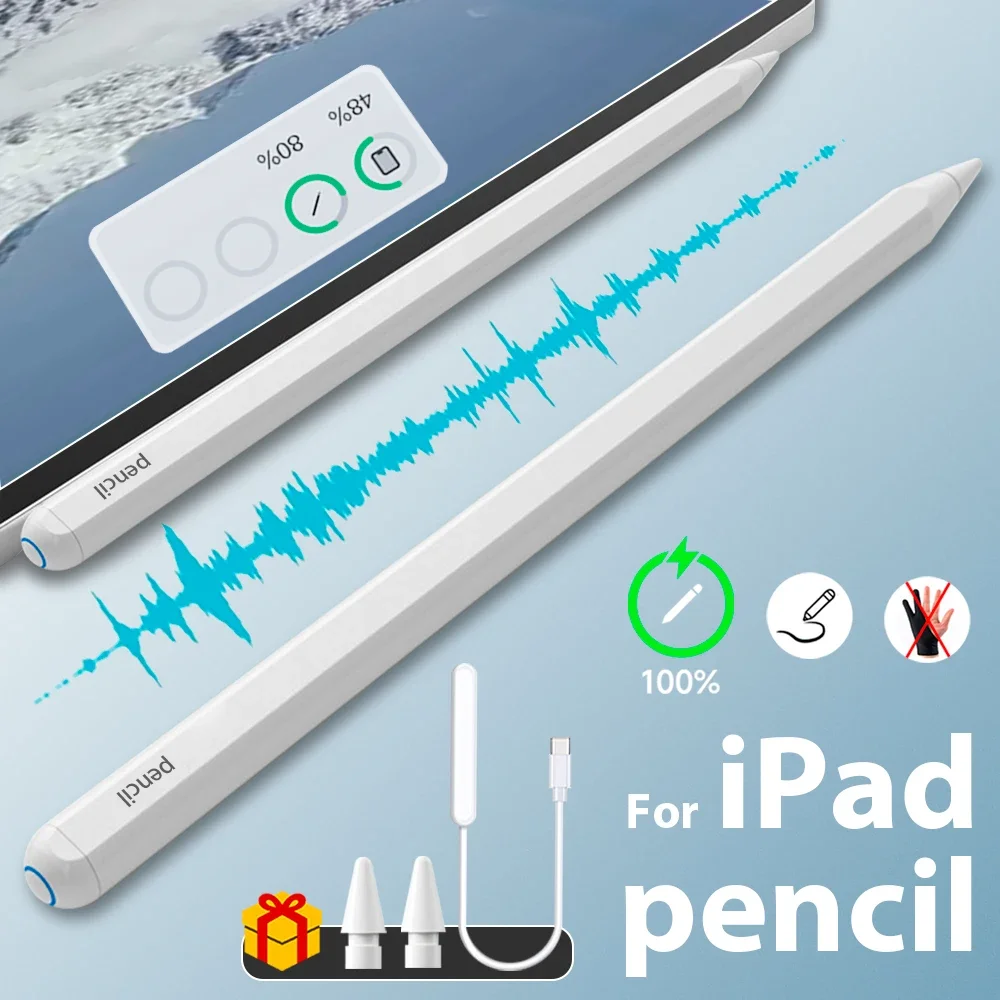 

Для Ipad Mini Air Standby Длинный стилус для Ipad Pro 11 12,9 дюймов 3 4 5 6 с магнитной зарядкой Ipad Карандаш Аксессуар для планшета Карандаш