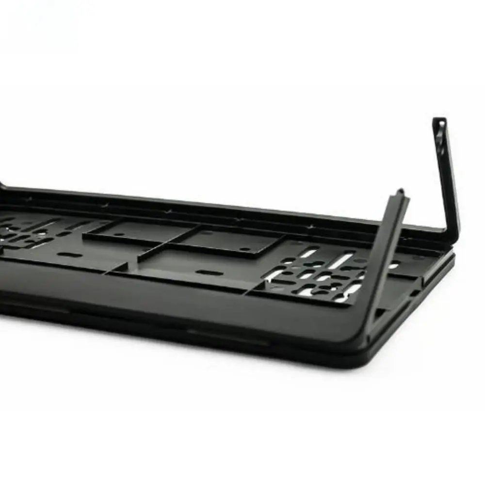 New European Standard License Plate Holder 3 Styles Black Protecting License Plates Plastic PP License Plate Support