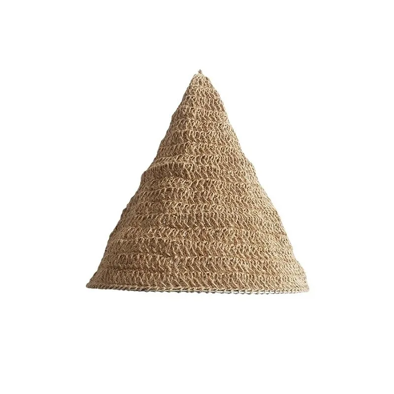 Chic Bohemian Style Handmade Weaved Jute Rope Lampshade Pendant Light Cover for Home Décor
