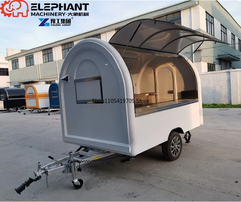 Многофункциональная мини-тележка WECARE Street для продажи кофе, мороженого, хот-догов и фастфуда по низкой цене