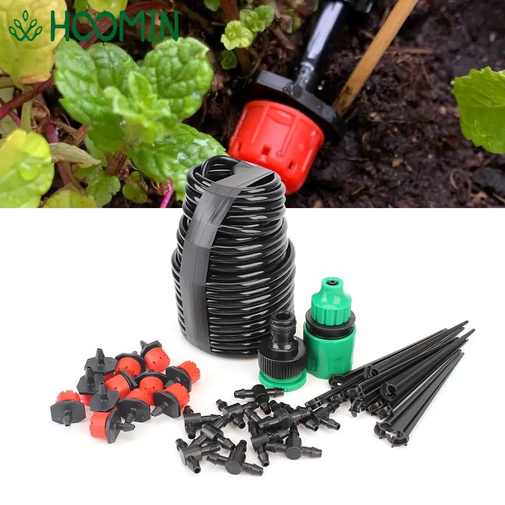 

10M-20M Misting Watering Kits Automatic Watering DIY with Adjustable Drippers Portable Micro Drip Irrigation System Garden Hose