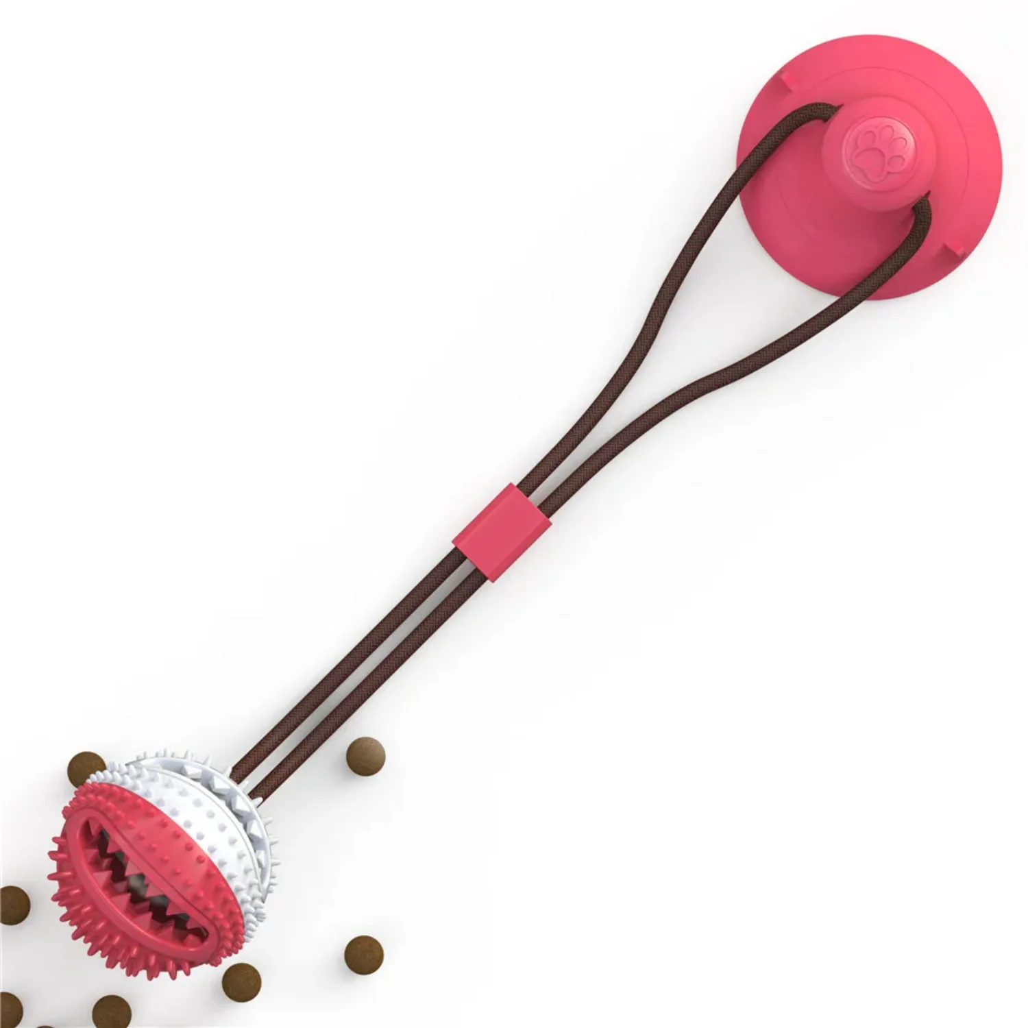 Interactive Silicon Suction Cup Dog Ball - IQ Training Chew Toy for Pet Dogs, Toothbrush Tooth Cleaning, Healthy Material Puppy