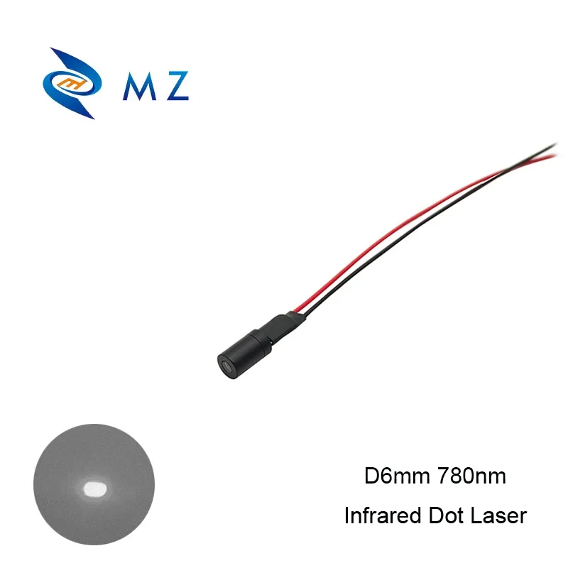 

Infrared Dot Laser Diode Module Compact Mini D6mm 780nm 0.5mw 1mw 5mw 10mw Lower Power Industrial Grade IR Dot Laser