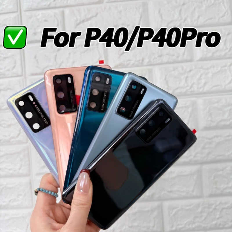 huawei-p40-pro-バッテリーカバー-els-nx9-els-n04-els-an00-els-tn00-バックドアハウジングケース