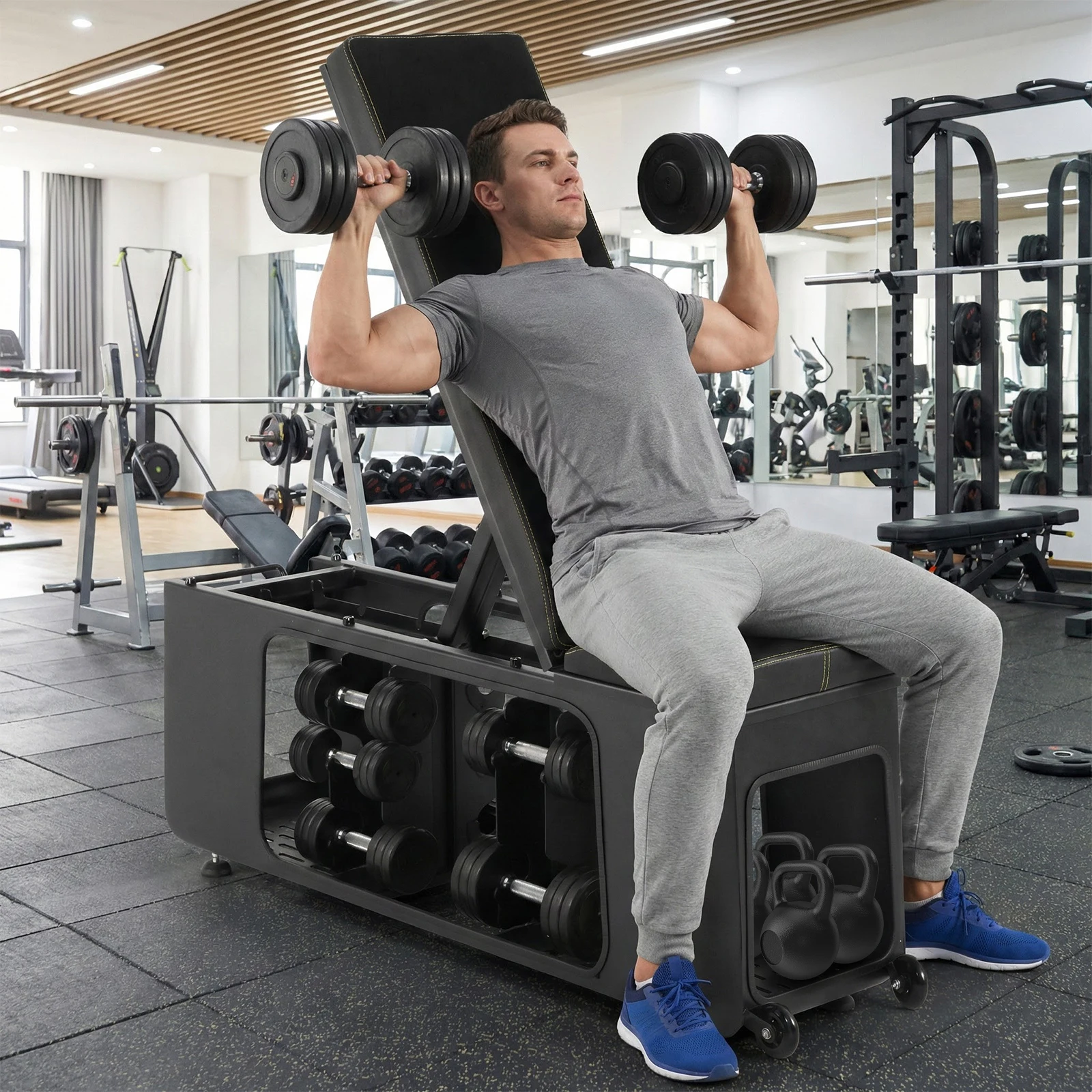 Adjustable Foldable Workout Bench for Home Gym