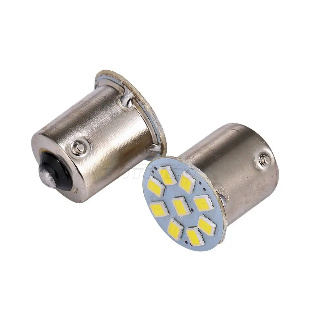 

10PCS P21W 1156 BA15S LED Bulbs Car Lights Turn Signal Reverse Brake Light R5W 2835 Leds DC 12V 24V Automobiles Lamp DRL