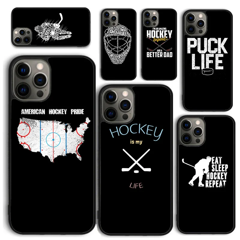 

Чехол для телефона Hockey is my life для iPhone 17 Air 16 PRO MAX 15 14 PLUS 11 12 13, задняя крышка Fundas Shell