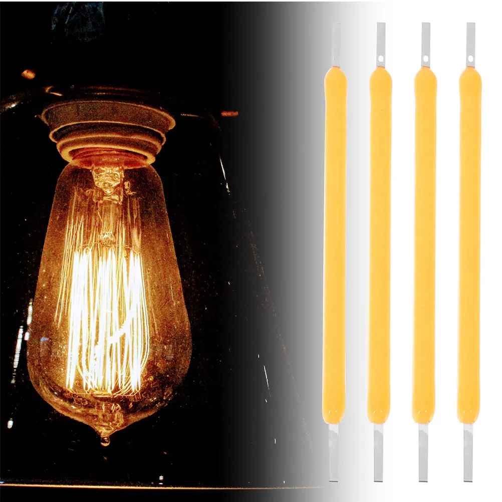 24Pcs Hard LED Filament 38Mm Eco Friendly Recyclable Bright Efficient Lamp Part for Home Office Warehouse Lighting Fixture Parts