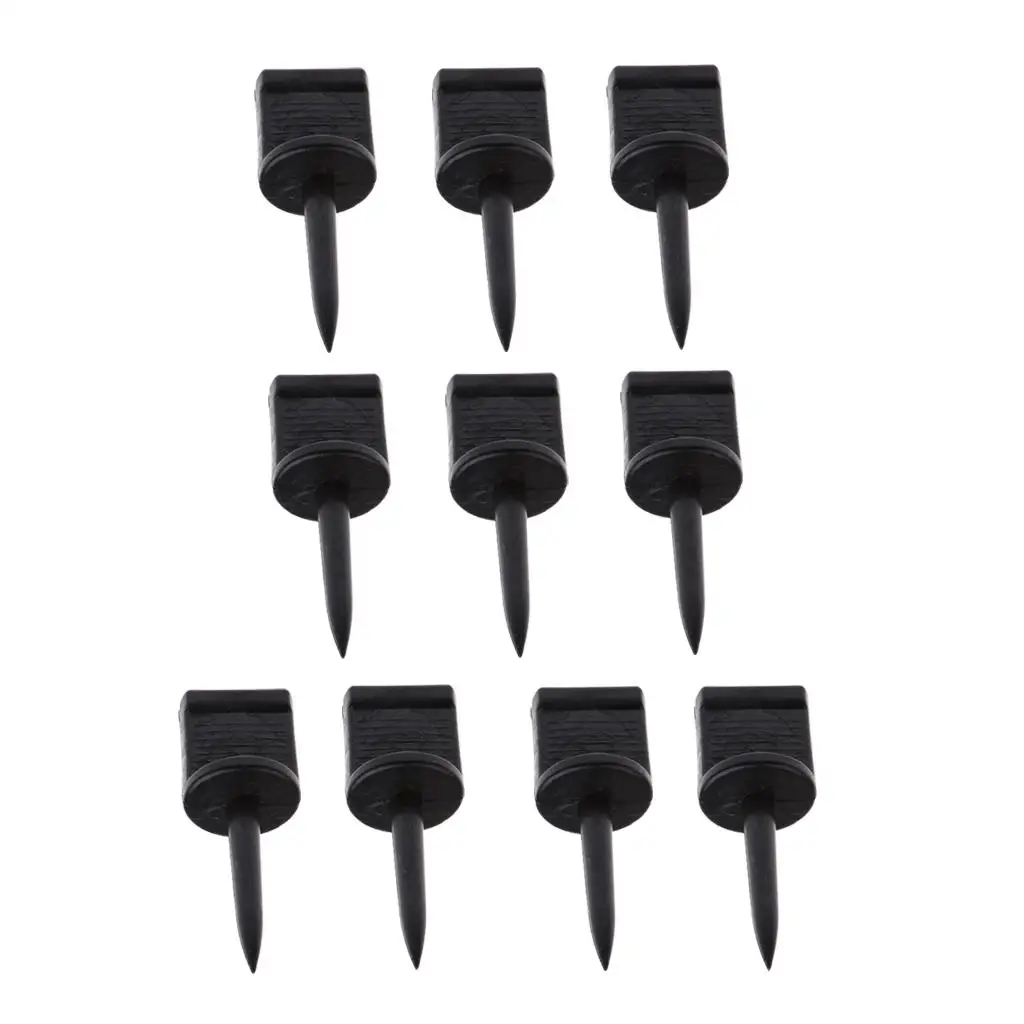 10pcs Plastic Archery Paper Target Pins Nail Supplies Target Face Pins Black