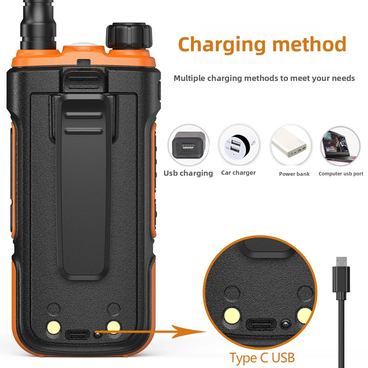 BAOFENG UV-U10 (Falcon) Dual Band VHF/UHF Walkie Talkie | Chinese Display | Type-C Charging | Anti-Interference