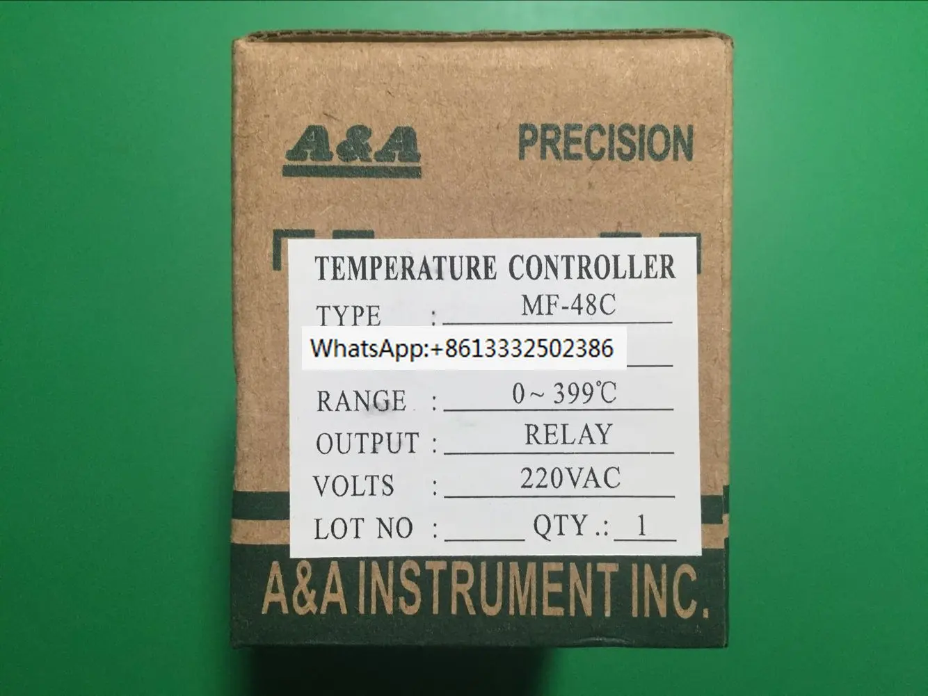 

MF-48C Temperature Controller Eight Pin Socket Temperature Control MF48C Digital Display Temperature Control Meter