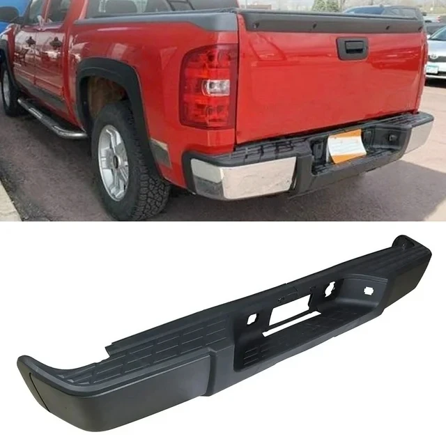 PTM Rear Bumper For Chevrolet Silverado/GMC Sierra 1500 w/Corner Step w/o Rear Object Sensor GM1103159 GM1103159-PFM