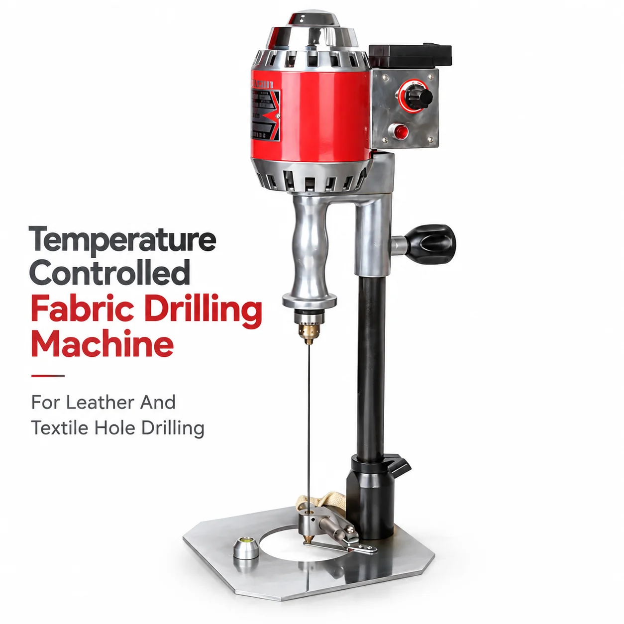AOLIVIYA 180W Fabric Drill Machine Cloth Drilling Machine Electric Heated Drill For Garment Leather Textile Processing