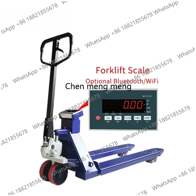 Pallet Manual Electric 2ton 2000kg Truck 2 Forklift Weighing with 2ton Muanal Hand  Electric Pallet Truck with Scale