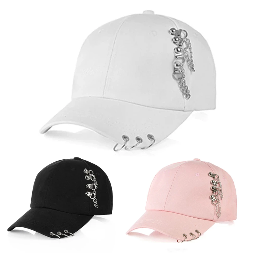 

Adjustable Women Men Hip Hop Golf Sport Outdoor Sun Hat Baseball Caps Sport Caps With Rings