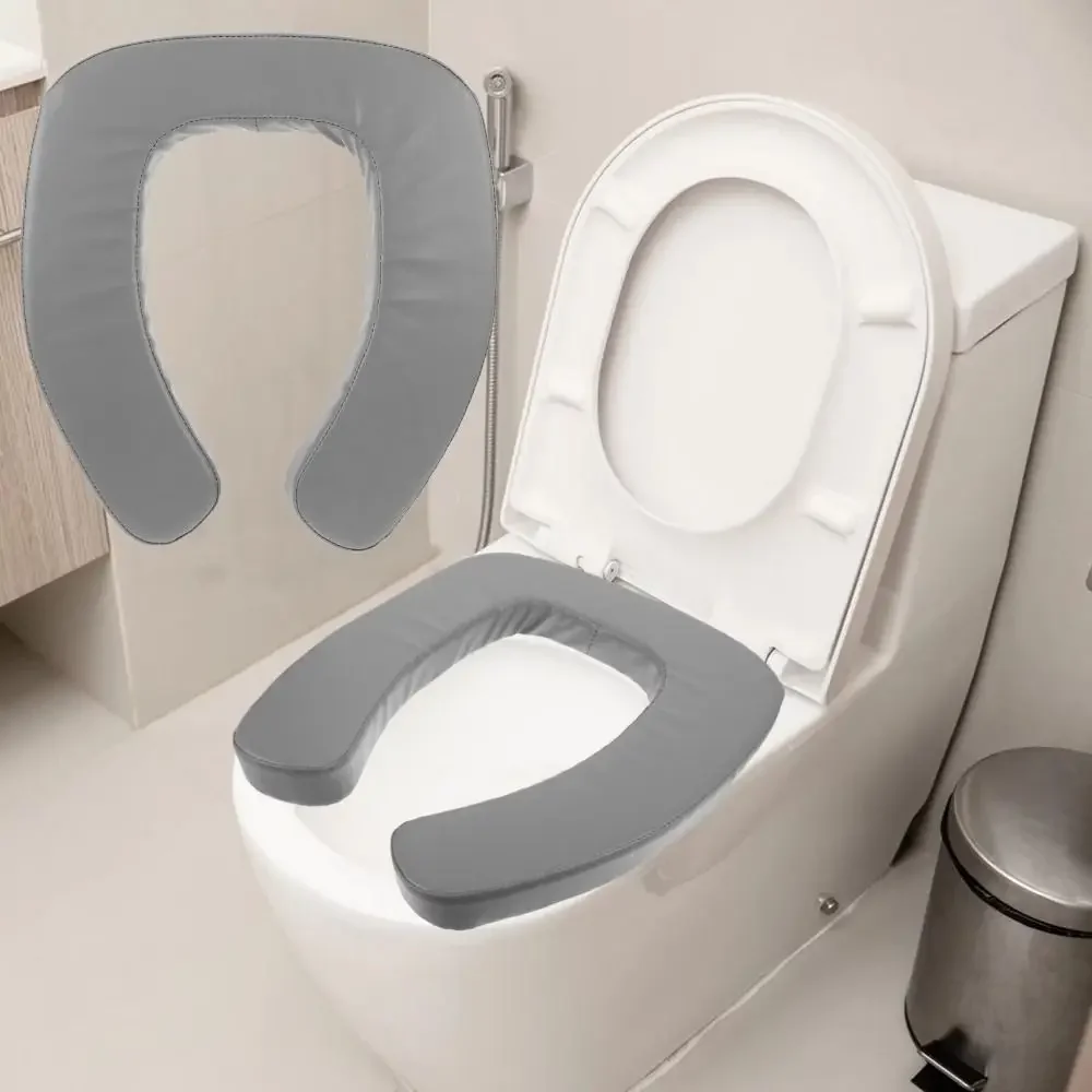 Thick Padded Raised Toilet Seat Cushion Washable Waterproof U-Shape Toilet Seat Riser High-Density Foam Easy To Install