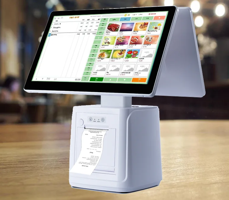 

GMS google play andoid/windows 15.6 15.6 single/dual screen ordering machine printer NFC QR code, the display screen