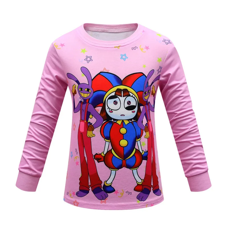 New Movie The Amazing Digital Circus  Kids Pajamas Pomni and Jax Clothes Set Baby Girl Clothes Toddler Boys Sweatshirts Pants S