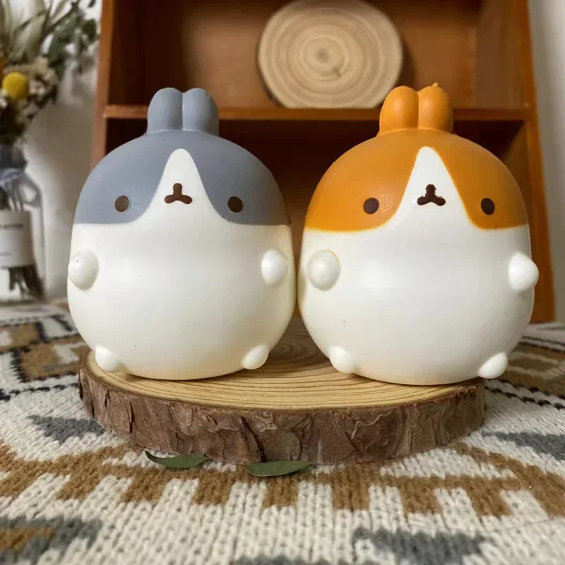 Juguetes antiestrés de elevación lenta para adultos y niños, polluelo, conejo, fresa, Jumbo, Squishy, Animal Kawaii, juguetes para apretar la