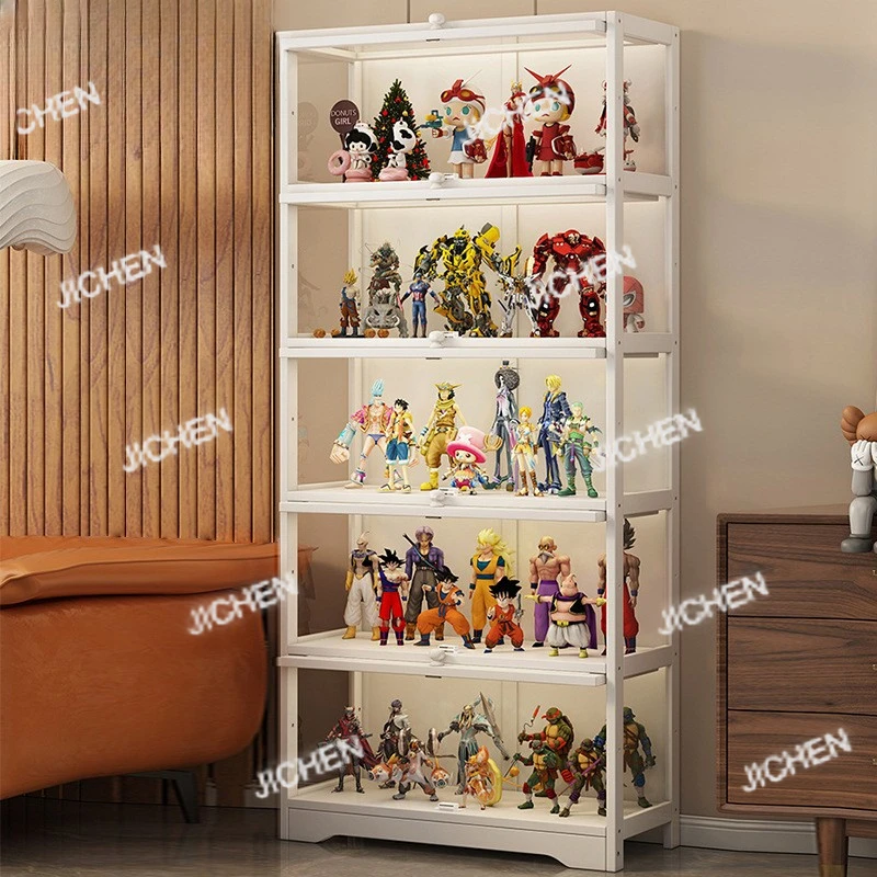 خزانة عرض صندوق تخزين أكريليك شفافة من LEGO POP MART خزانة عرض رف مزخرفة غير زجاجية #6