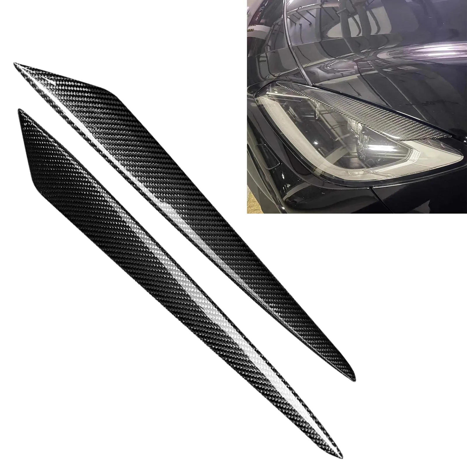 

Front Headlight Eyebrows Lamp Eyelids Trim For Subaru BRZ Toyota GR 86 2022-2023
