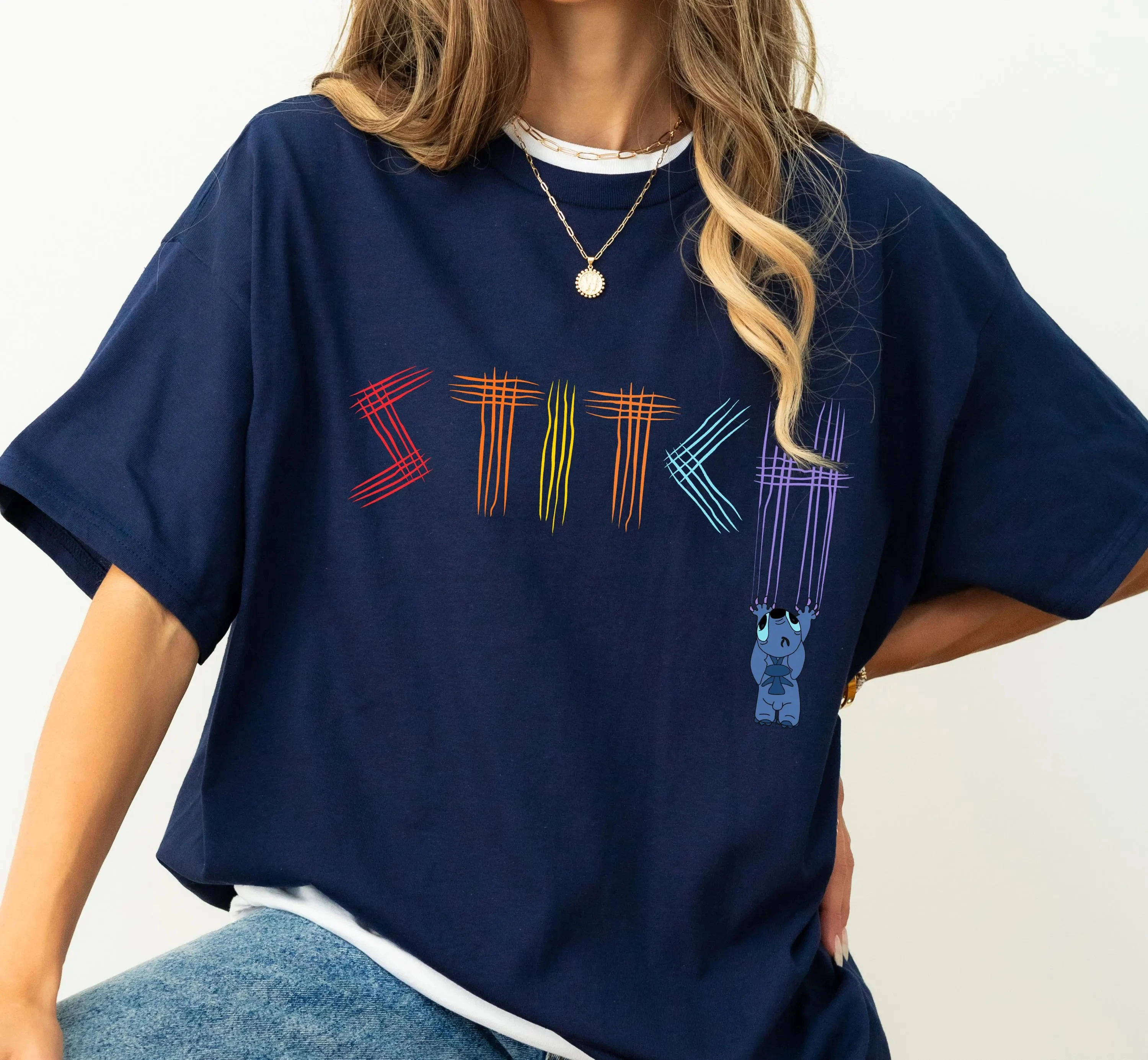 قميص ديزني ليلو ستيتش فيلم 2025 ستيتش رينجر المضحك قميص ديزني ليلو ستيتش ، قميص عائلة ديزني لاند ، تي شيرت مملكة سحرية #6