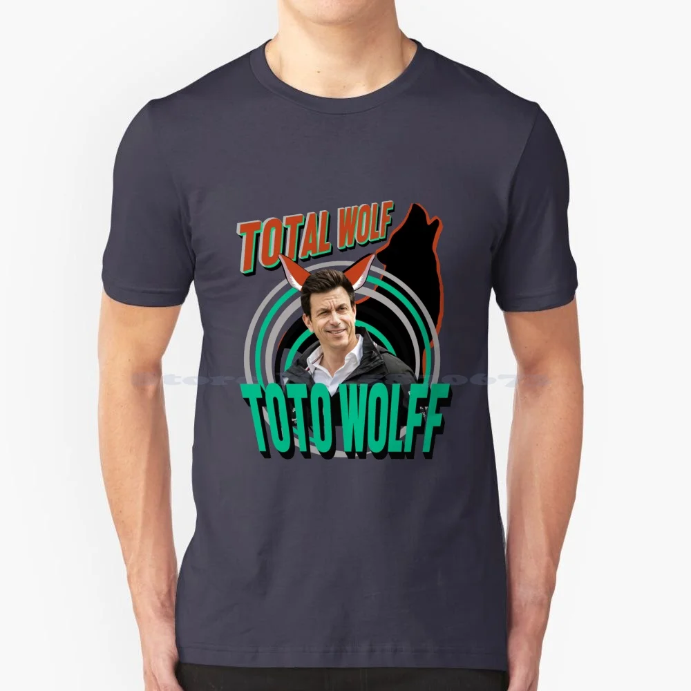 Toto Wolff Total Wolf Fan Art Gift T Shirt 100% Cotton Tee 2019 2020 Toto Wolff George Russell Alpha Romeo Toto Wolff Lewis