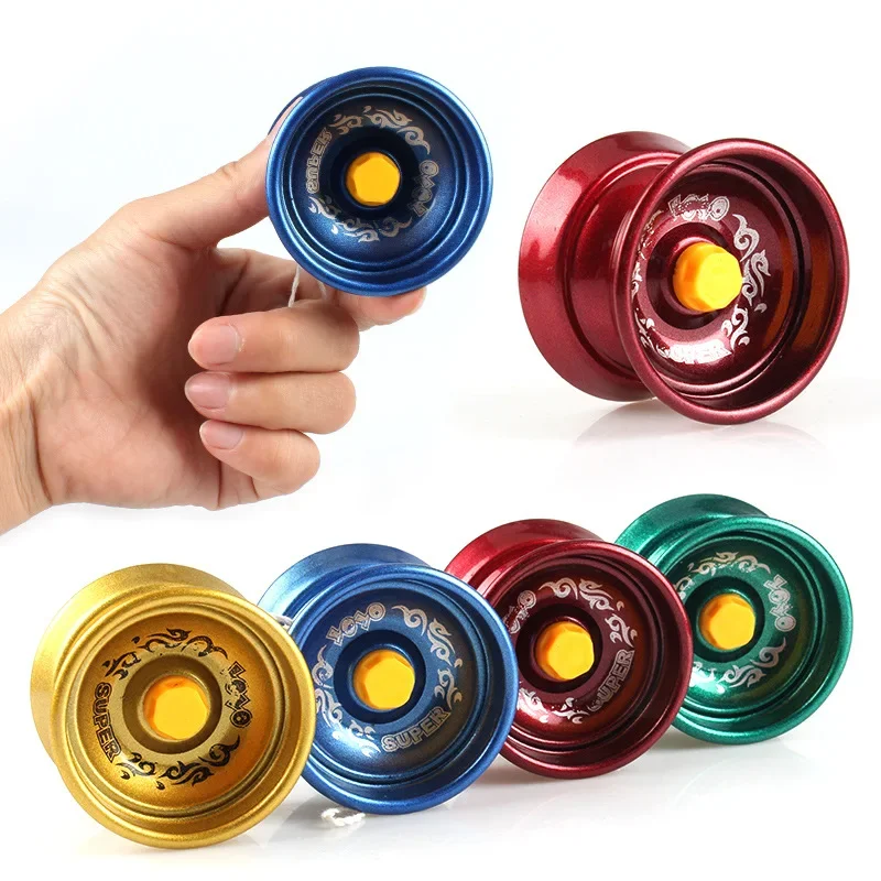 5Pcs YoYo Aluminum Alloy String Trick Yo-Yo Ball Interesting Sports Toys for Birthday Party Favors Treasure Boxs School Rewards