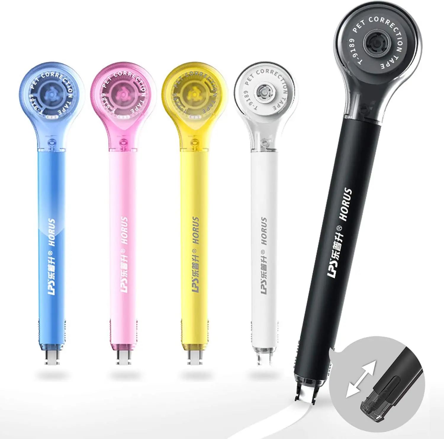 5pcs Correction Tape Pen Style Correction Pens Easy to Use Applicator for Instant Correction School Office Supplies