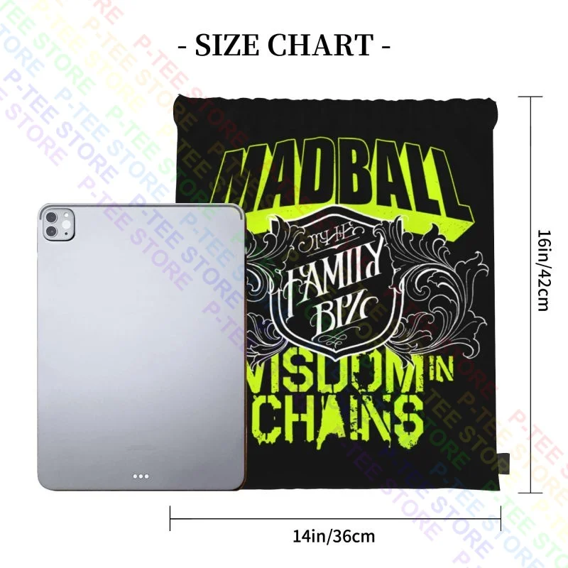 Madball And Wisdom In Chains The Family Biz Drawstring Bags Gym Bag Fashion Softback 3d Printing School Sport Bag