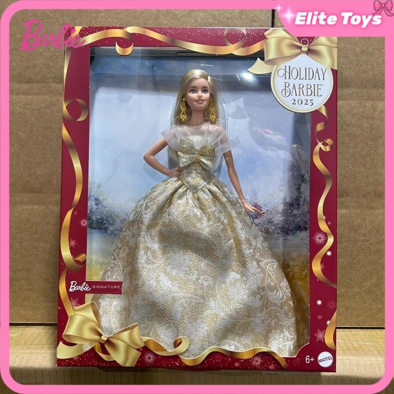 

New Barbie Doll 2025Holiday Collection Official Collectible Figure with Elegant Holiday Design for Adult Collectors Display Gift