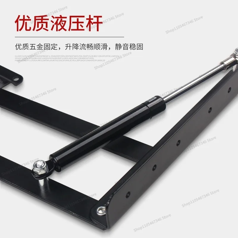 For Pneumatic Lift Coffee Table Hardware Accessories Folding Hidden Telescopic Belt Pneumatic Multi-functional Lift Bracket