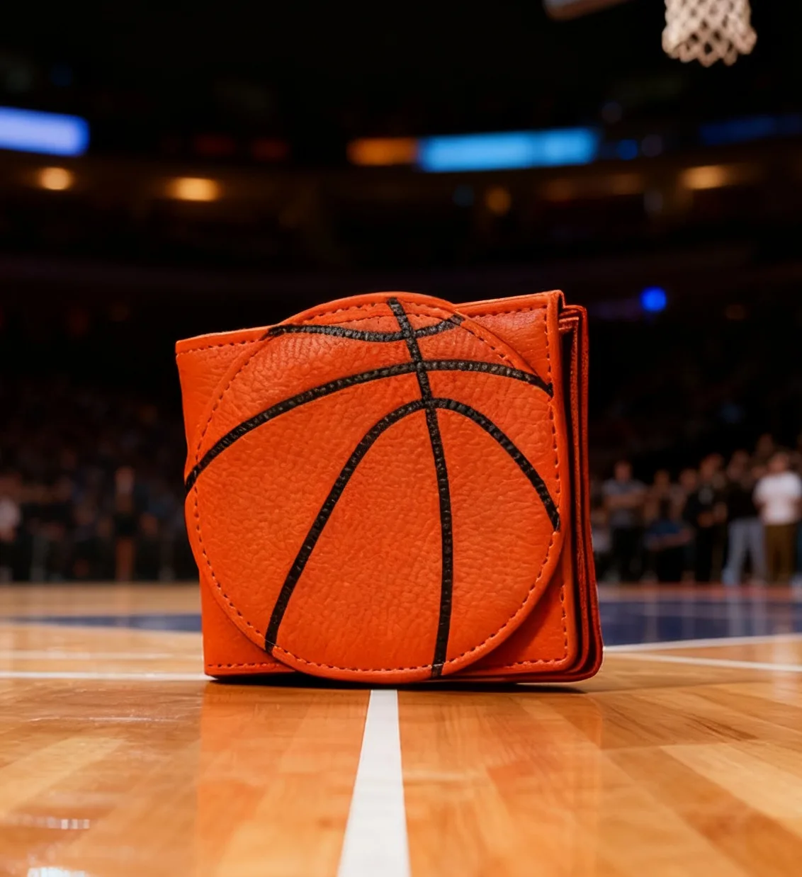Basketball-Shaped Short Wallet with Rfid Anti-Theft Function, Lively and Cute Design, Ideal Gift for Boys