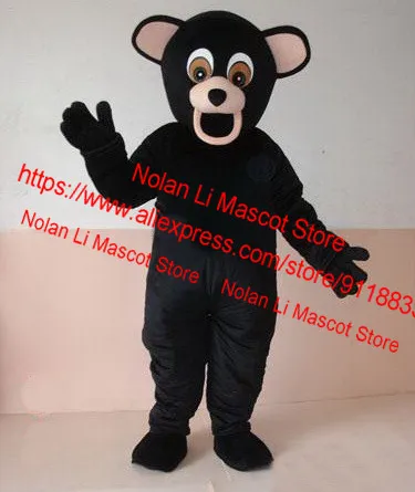 Black Bear Mascot Costume, EVA Material Capacete, Performance de filmes, Cartoon Suit, Cosplay Publicidade, Férias, Personalizado, Novo, 436