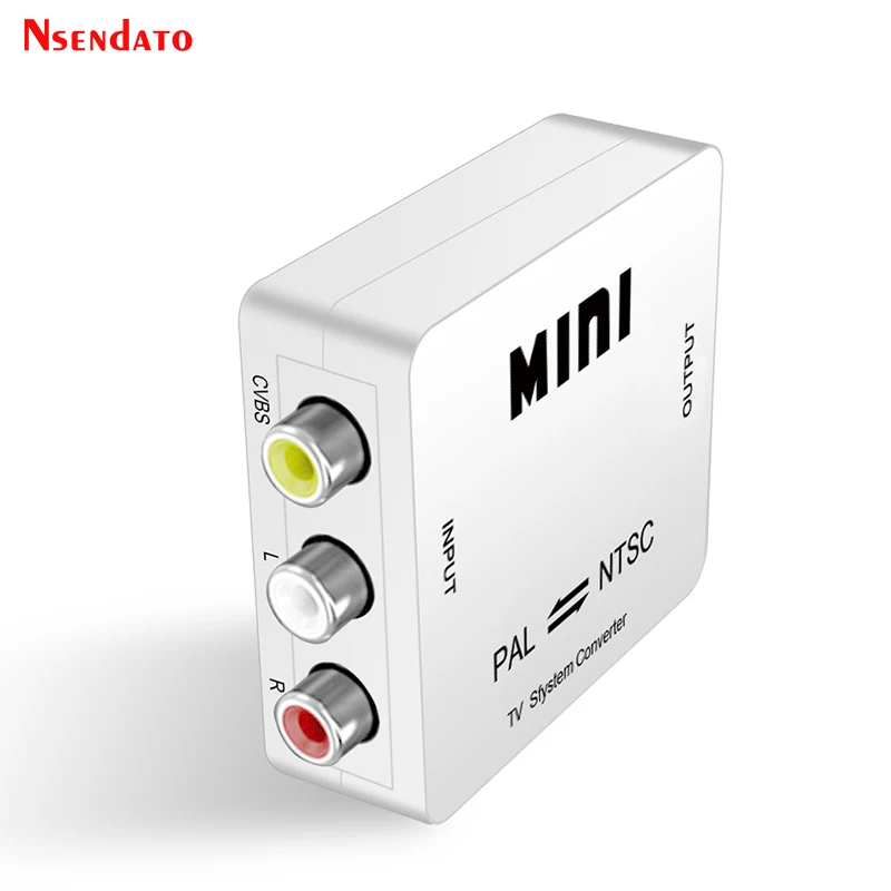Mini konwerter systemu wideo TV PAL NTSC RCA, adapter dwukierunkowy PAL na NTSC, przełącznik PAL na NTSC do PS3 Xbox DVD — zdjęcie produktu 6