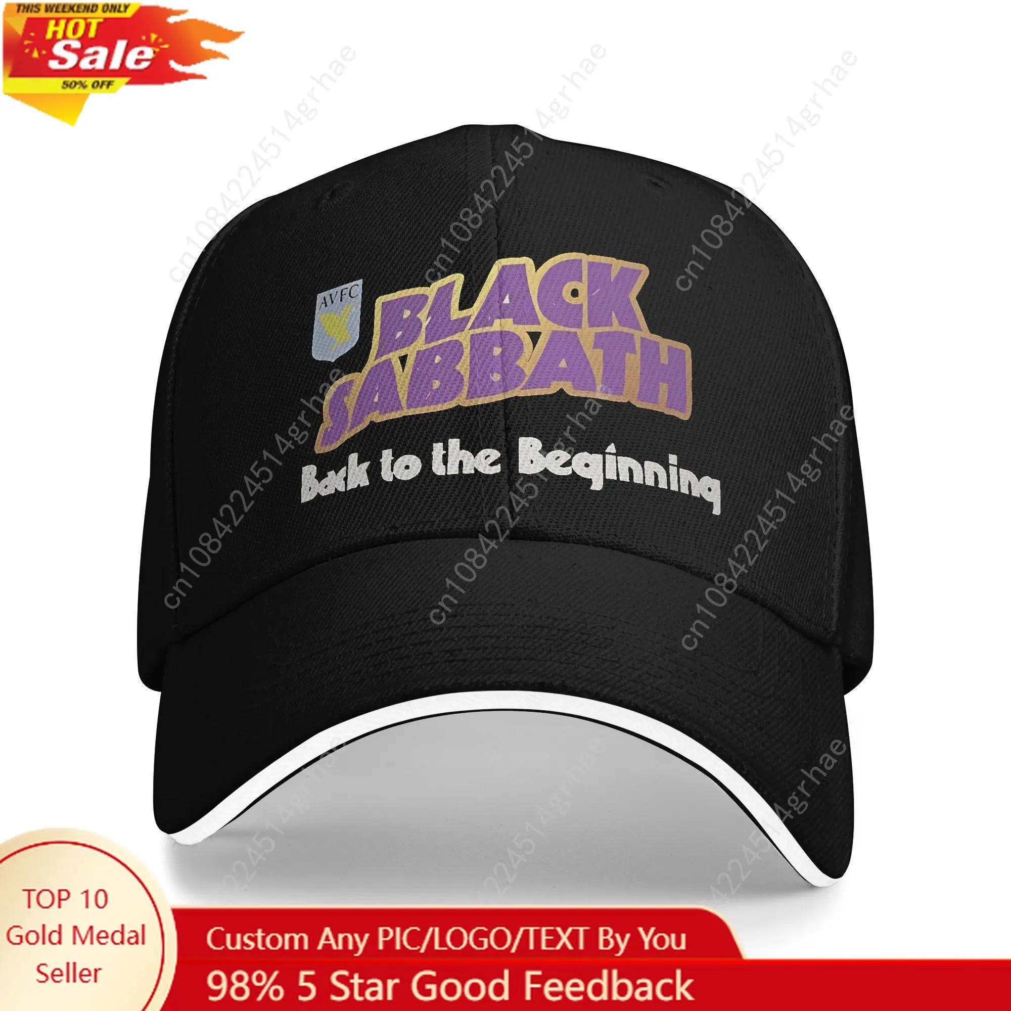 

Men Women Black Sabbath Back The Beginning Tour 2025 Hat Trendy Baseball Cap Trucker Hat Golf Headewear Adjustable