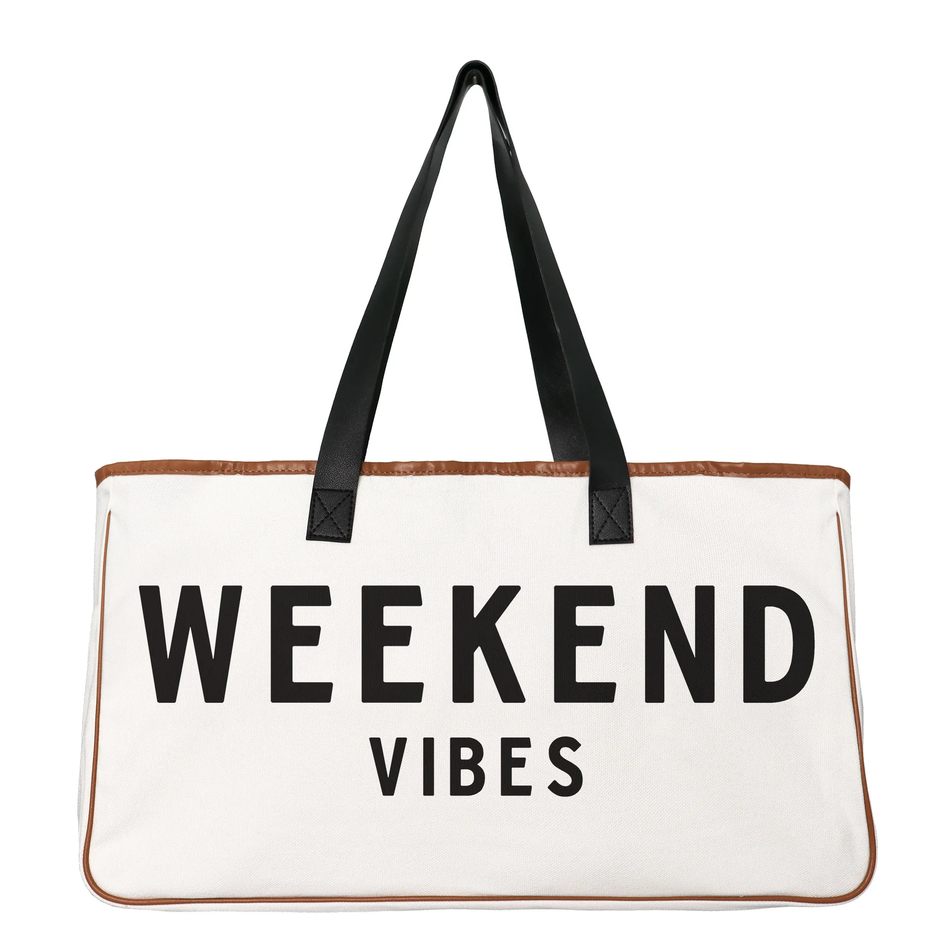 Women Bag Beach Bag Travel Canvas Bag Large Capacity BEACH PLEASE Tote Bag Canvas Handbag Luxury Brand Handle WEEKEND SPORT BAG