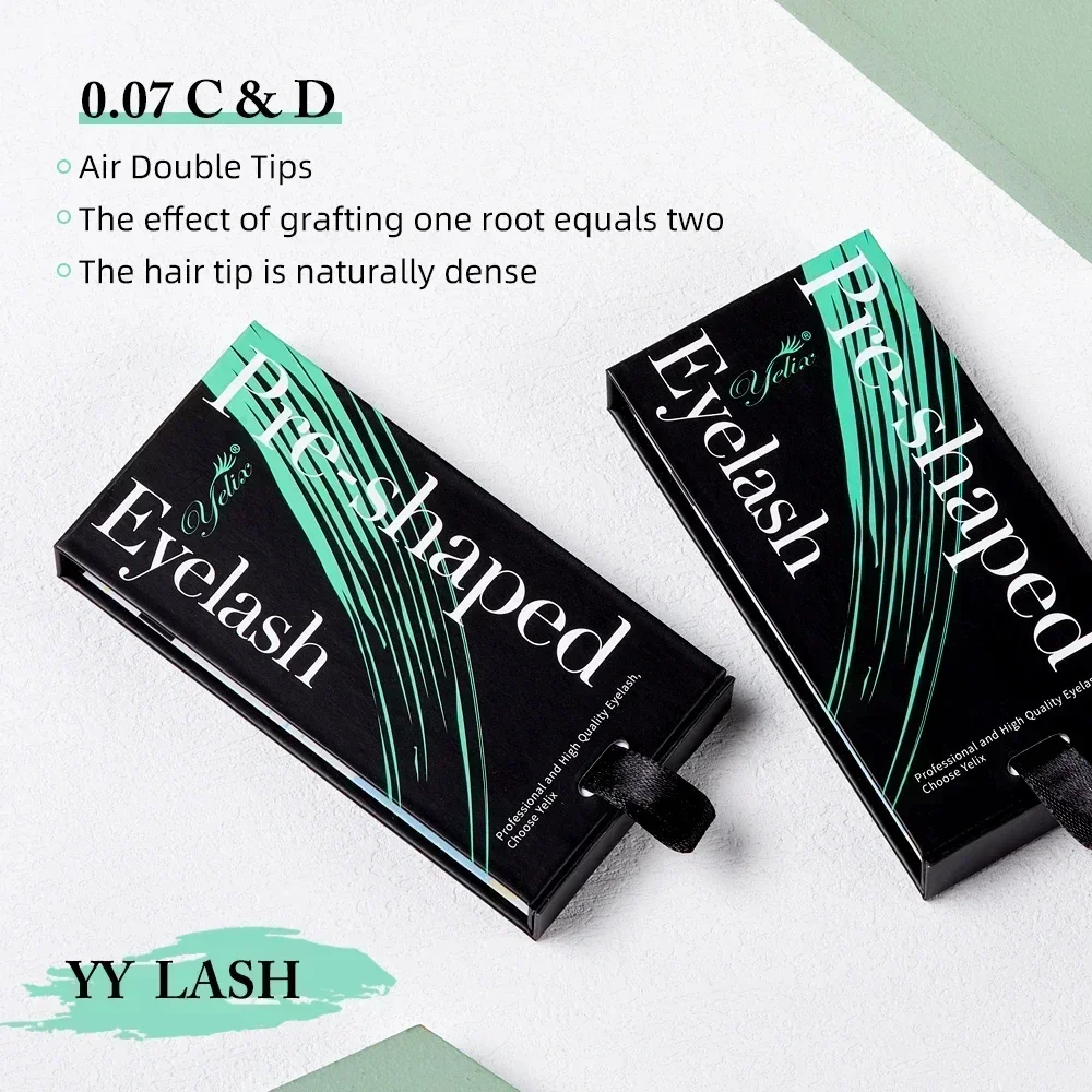 Yelix Y Eyelashes Soft Cilia Brazilian Volume 4D 5D 8D Cilia W Egyptian Volume Extension Lashes Korea High Quality Eyelash