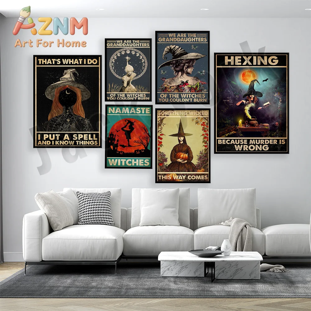 Stay Wild Moon child witch, become a witch in a world full of princesses poster, we are the witch's granddaughter art, halloween