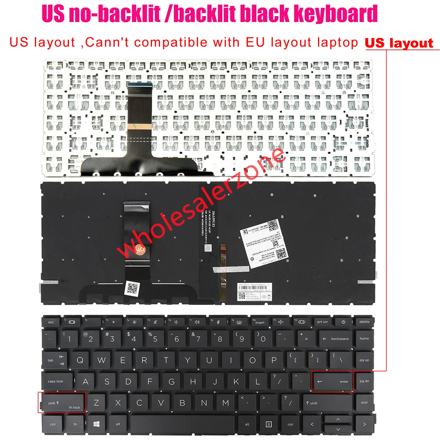 

Keyboard For HP Probook 640 G8,640 G9,645 G8,645 G9 series laptop US layout keyboard