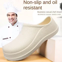 2024 New Men's Non Slip Sandals, Casual Chef Shoes, Lightweight, Wear-resistant, Waterproof, and Oil Resistant