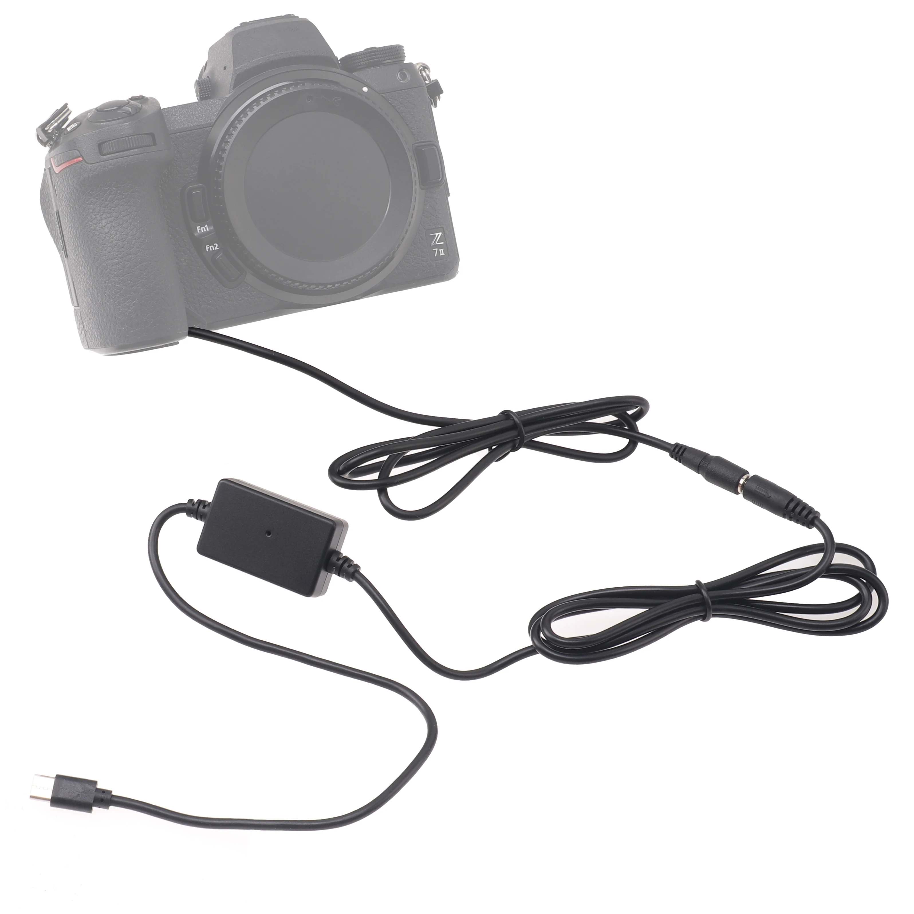 FOTGA EN-EL15 Giả Adapter Tấm + Cáp Type C Cho Nikon D500 D600 D610 D750 D780 D800 D810 D850 z5 Z6 Z7 V1 D7000 Camer