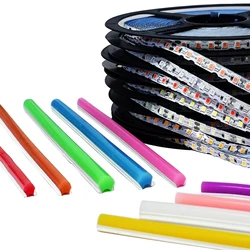 DIY Luminous Characters Separate Silicone Neon Tube Flexible Soft 11 Colors S Shape Led Strip 12V 160Leds for LED Neon Signs