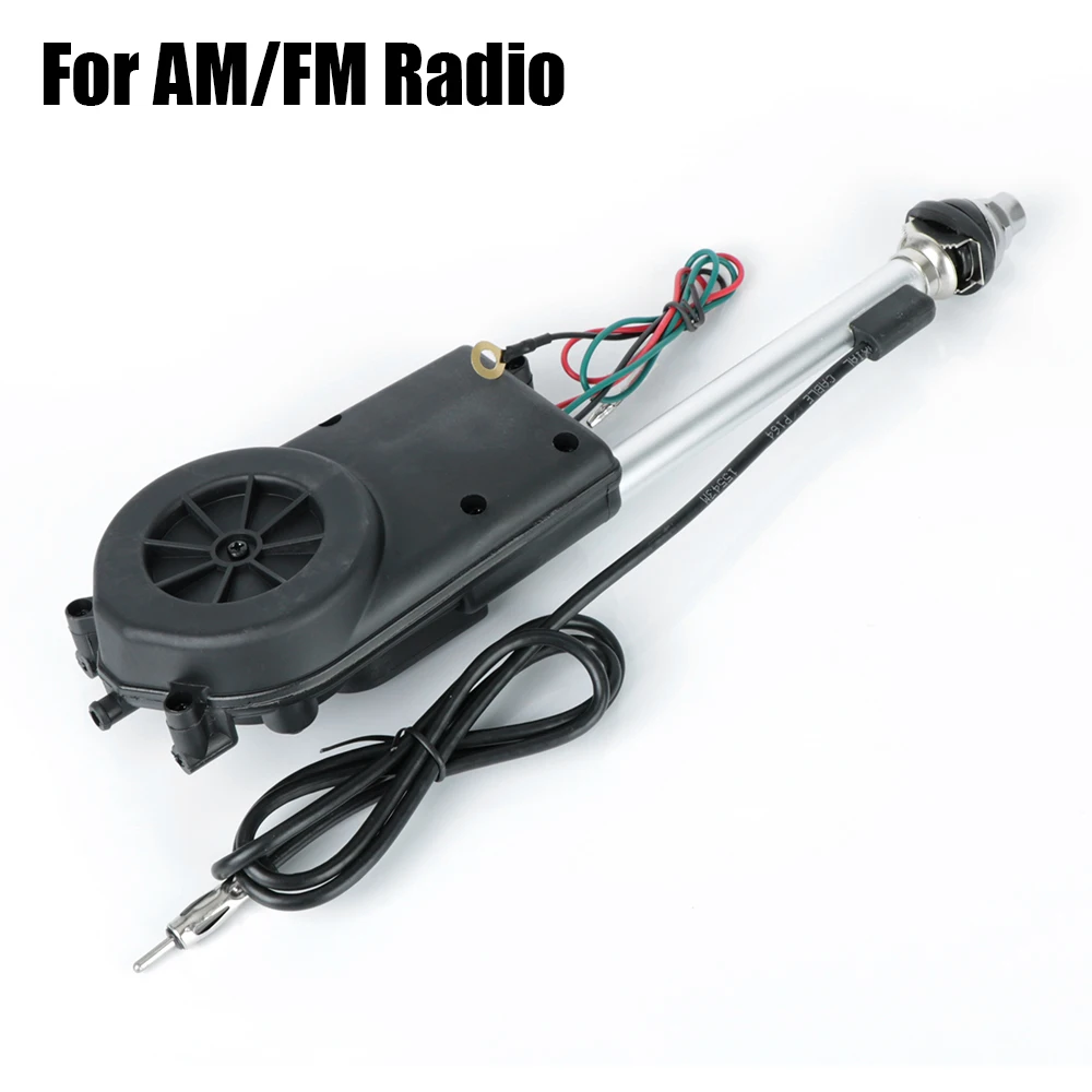 12V AM FM Transmitter Aerials Electric Antenna Automatic Telescopic Exterior Vehicle Accessories For Car Radio Audio Universal